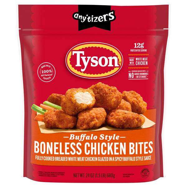 Tyson Any'tizers Buffalo Style Boneless Chicken Bites Frozen