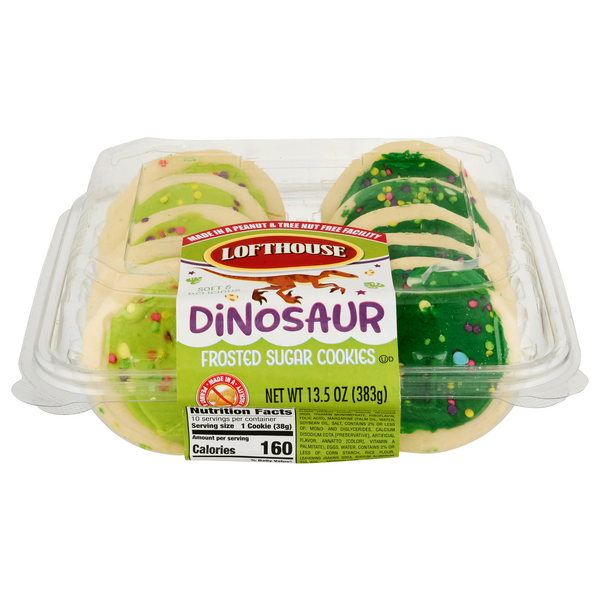 Save on Lofthouse Dinosaur Frosted Sugar Cookie 10 ct Order Online Delivery GIANT