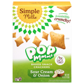 Simple Mills Pop Mmms Sour Cream & Onion Baked Snack Crackers