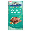 Ghirardelli Sea Salt Almond Premium Milk Chocolate Bar