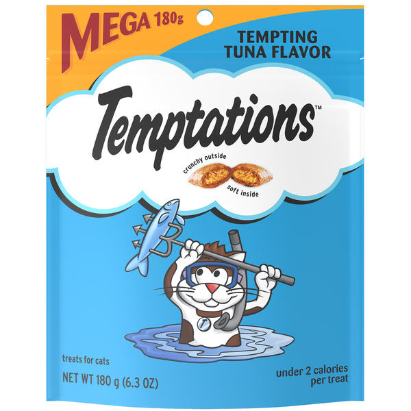Temptations Tempting Tuna Flavor Crunchy & Soft Cat Treats