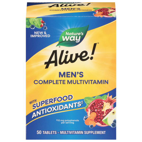 Nature's Way Alive! Men's Energy Complete Multivitamin Tablets