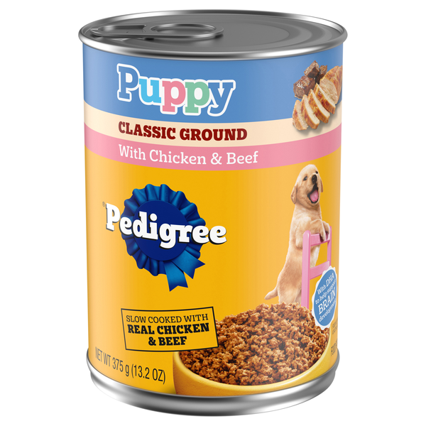 PEDIGREE Chopped Ground Dinner Chicken & Beef Wet Puppy Food