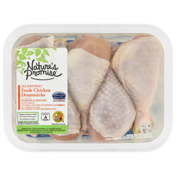 Nature's Promise All Natural Chicken Drumsticks Fresh