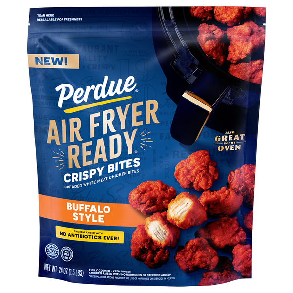 Perdue Air Fryer Ready Buffalo Style Crispy Breaded Chicken Bites Frozen