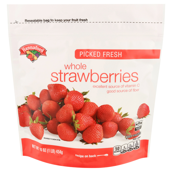 Hannaford Picked Fresh Whole Strawberries Frozen