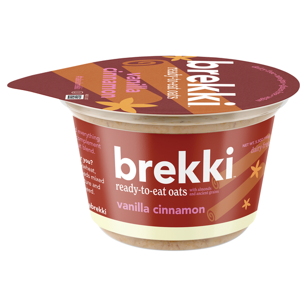 Brekki Dairy Free Vanilla Cinnamon Overnight Oats