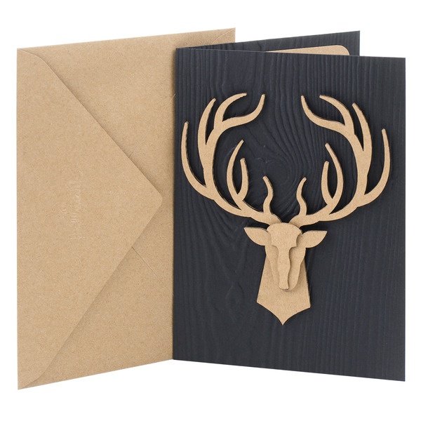 Hallmark Signature Birthday Greeting Card (Deer Head)