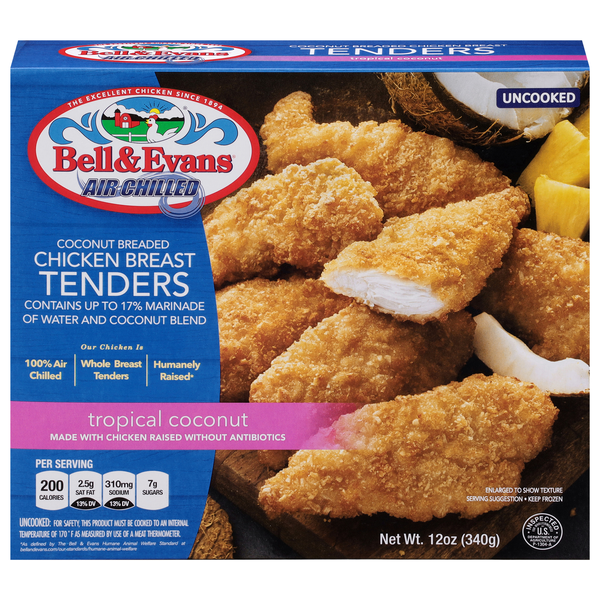 Bell & Evans Tropical Coconut Breaded Chicken Breast Tenders Frozen