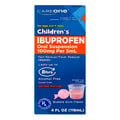 CareOne Children's Pain Fever Bubble Gum Ibuprofen Oral Suspension Liquid