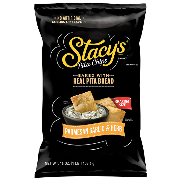 Stacy's Baked Parmesan Garlic & Herb Pita Chips Sharing Size