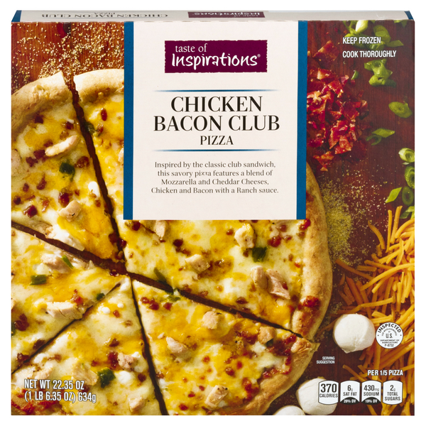 Taste of Inspirations Chicken Bacon Club Pizza Frozen