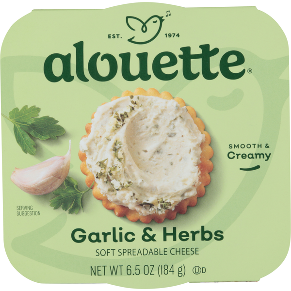 Alouette Garlic & Herbs Soft Spreadable Cheese