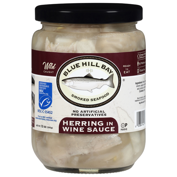 Blue Hill Bay Wild Caught Herring in Wine Sauce Refrigerated