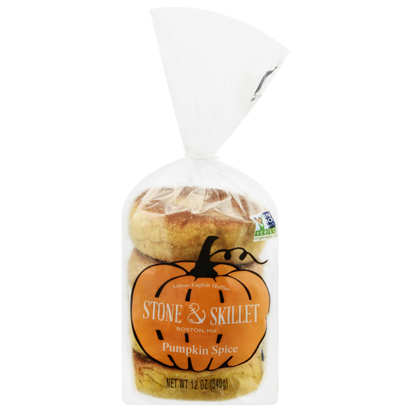 Stone & Skillet Pumpkin Spice English Muffins - 4 ct