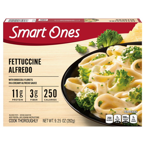 Smart Ones Fettuccine Alfredo 11g Protein Frozen Meal