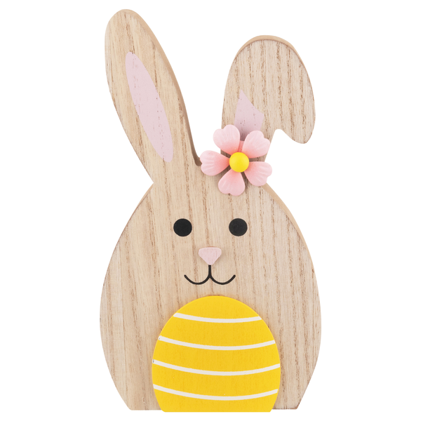 Smart Living Easter Wood Decor Bunny & Egg
