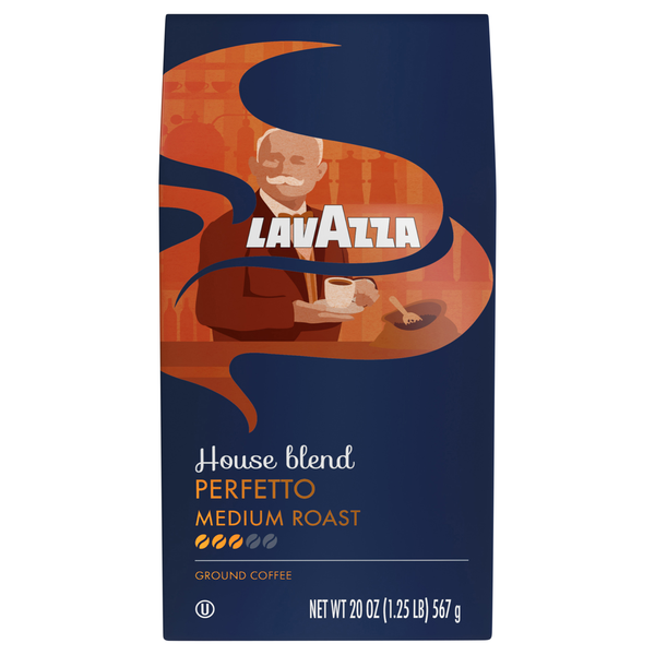 LavAzza Perfecto Dark Roast Ground Coffee