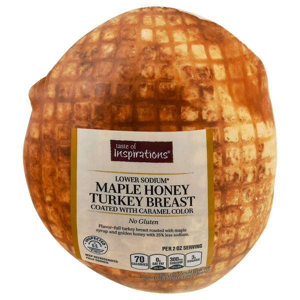 Taste of Inspirations Lower Sodium Maple Honey Turkey Breast (Reg Sliced)