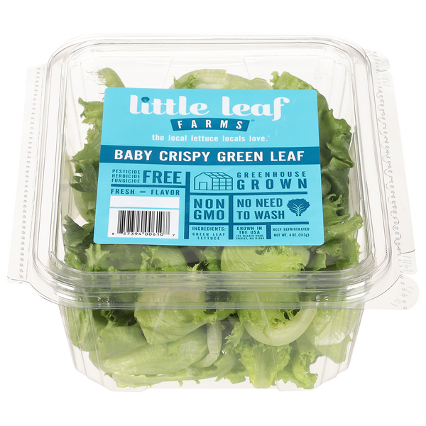 Save on Little Leaf Farms Baby Crispy Green Leaf Lettuce Order Online Delivery MARTIN'S