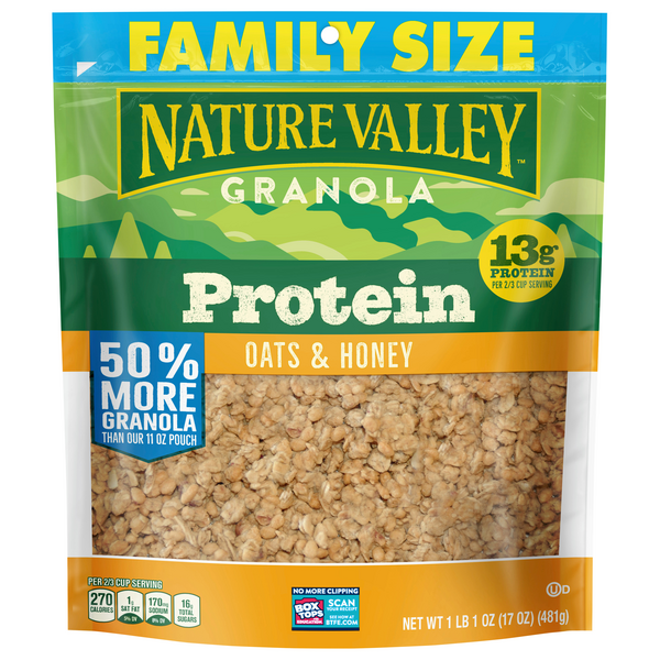 Save on Nature Valley Protein Granola Oat & Honey Family Size Order