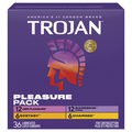 Trojan Pleasure Pack Assorted Lubricated Latex Condoms