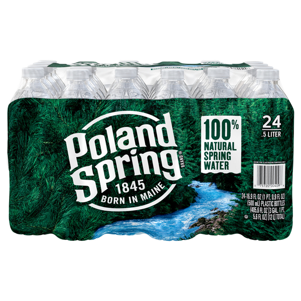 Poland Spring 100% Natural Spring Water - 24 pk