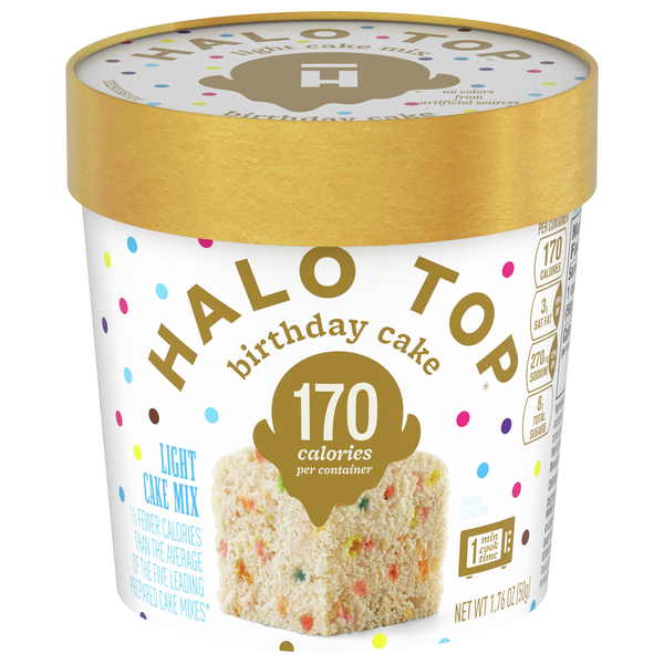 Save on Halo Top Light Cake Mix Birthday Cake Single Serving Order