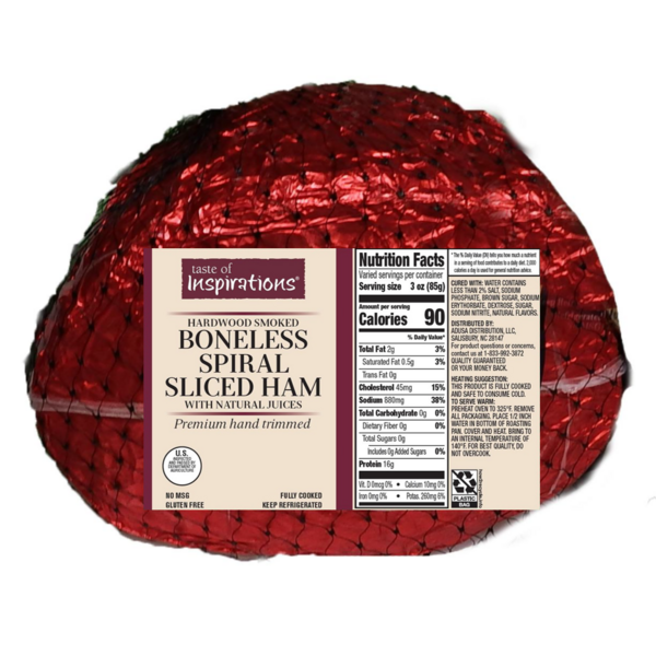 Taste of Inspirations Boneless Spiral Sliced Hardwood Smoked Ham