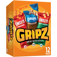 Cheez-It Gripz Mighty Tiny Baked Snack Crackers Variety Pack - 12 ct