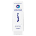 Native Face & Body SPF 30 Unscented Sunscreen Lotion