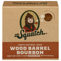 Dr. Squatch Men's Natural Wood Barrel Bourbon Medium Grit Soap Bar
