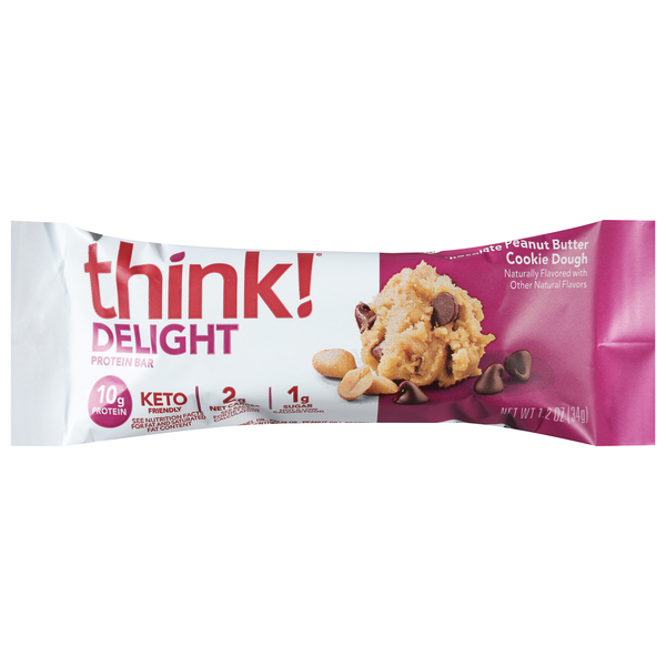 think! KETO Chocolate Peanut Butter Cookie Dough 10g Protein Bar