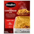 Stouffer's Chili Cornbread Bake Family Size Frozen Meal