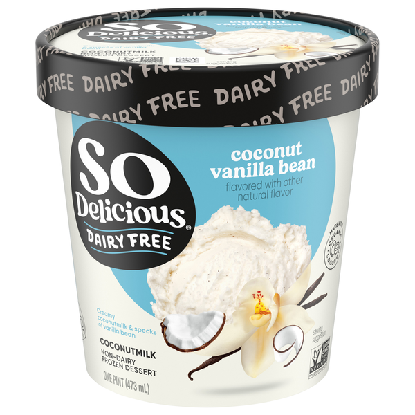 So Delicious Dairy Free Vanilla Bean Coconutmilk Frozen Dessert