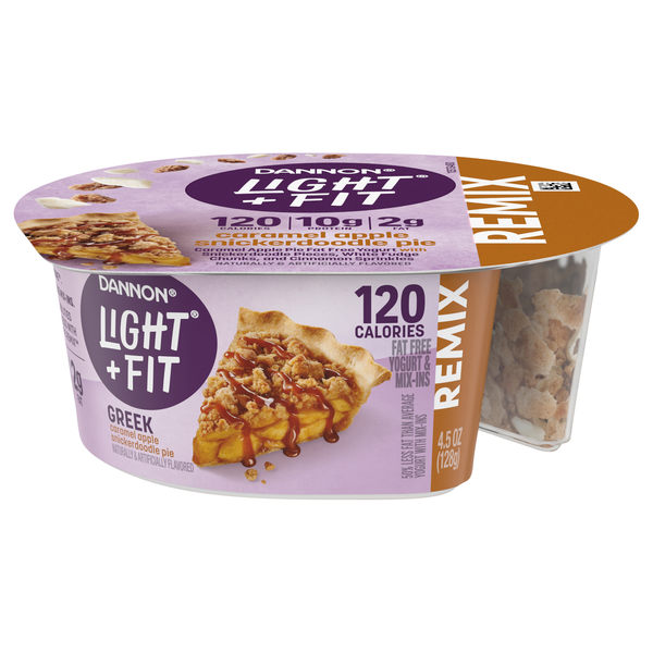 Dannon Light + Fit REMIX Caramel Apple Snickerdoodle PieÂ&nbsp;Greek Yogurt Cup