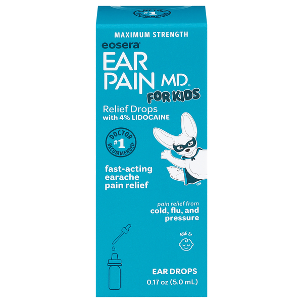 Eosera Ear Pain MD for Kids Pain Relieving Drops