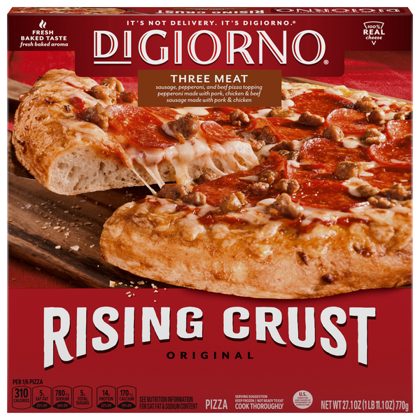 DiGiorno Rising Crust Three Meat Pizza Frozen
