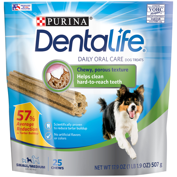 Purina Dentalife Daily Oral Care Small/Medium Dog Treats - 25 ct