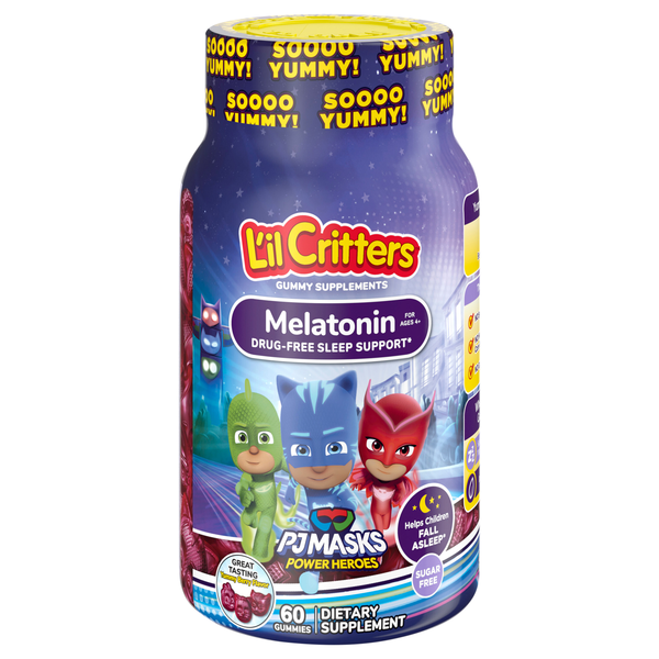 L'il Critters PJ Masks Melatonin Sleep Support Gummies