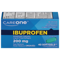 CareOne Ibuprofen Pain Relief 200 mg Softgels