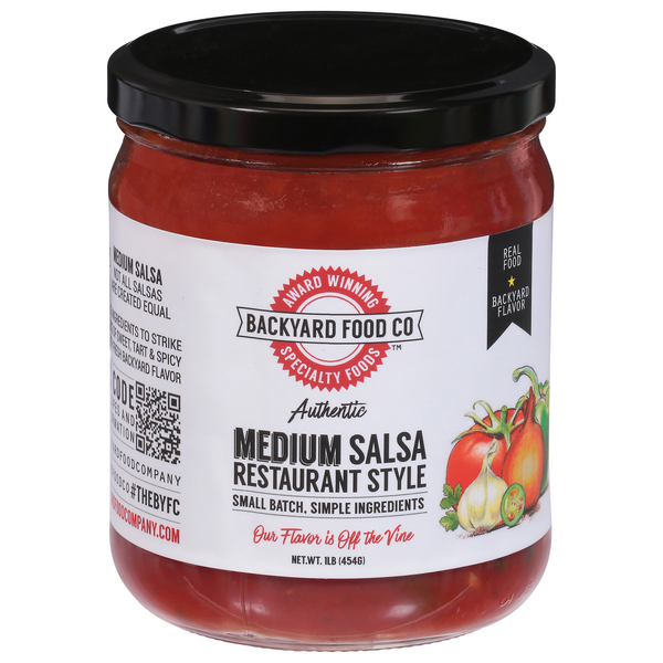 Backyard Food Co Medium Restaurant Style Salsa