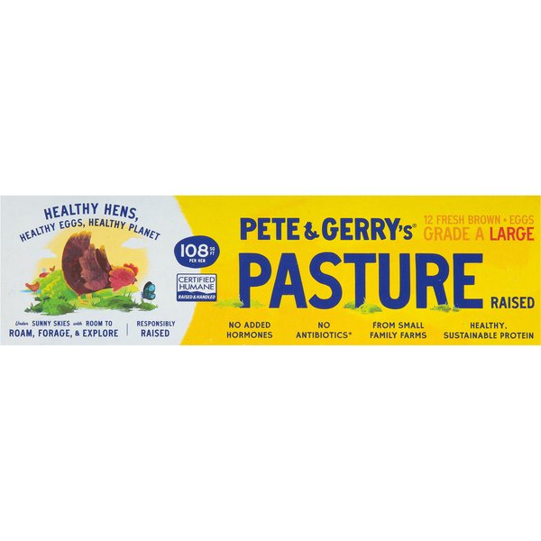 Pete & Gerry's Pasture Raised Large Brown Eggs