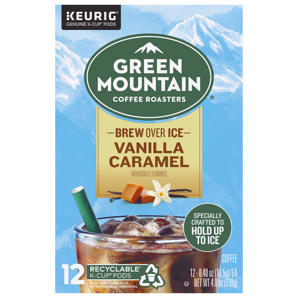 Save on Green Mountain Brew Over Ice Coffee Vanilla Caramel KCups