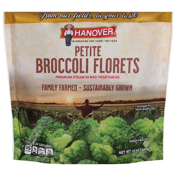 Hanover The Gold Line Premium Petite Broccoli Florets Frozen