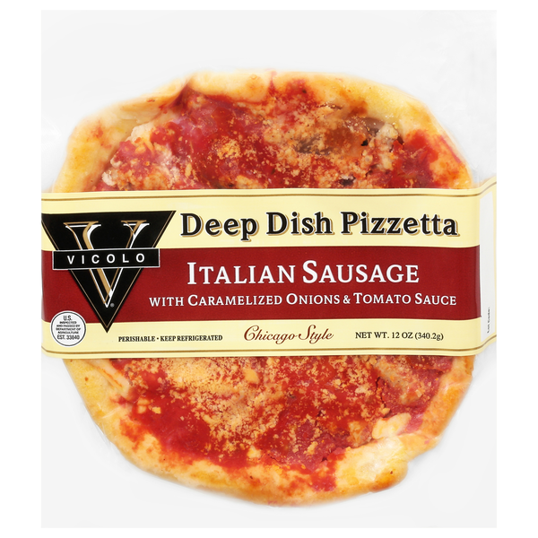 Vicolo Chicago-Style Italian Sausage Deep Dish Pizzetta Refrigerated