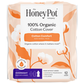 The Honey Pot Organic Unscented Overnight Menstrual Pads with Wings