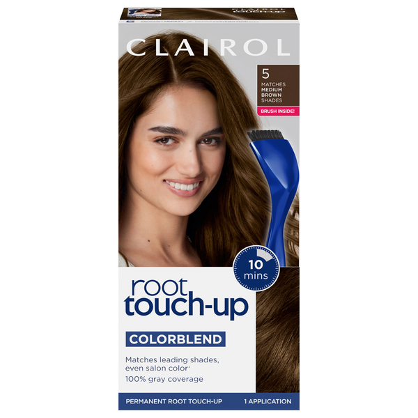 Clairol Root Touch-Up Permanent Hair Color Medium Brown Shades 5