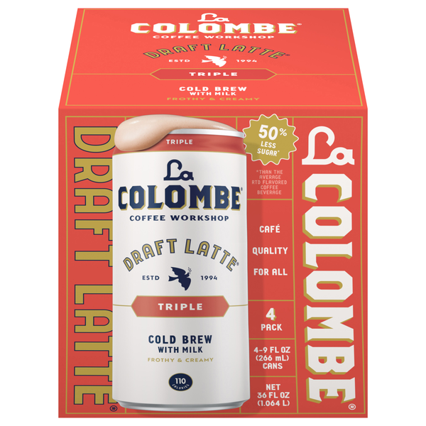 La Colombe Triple Latte Cold Brew Coffee Drink - 4 pk