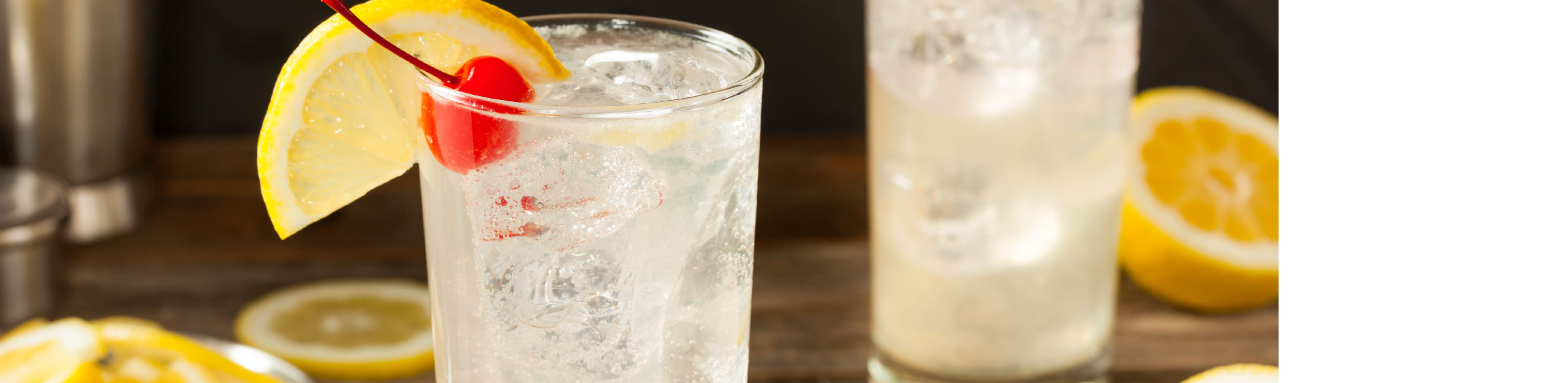 Gin Fizz or Tom Collins Cocktail